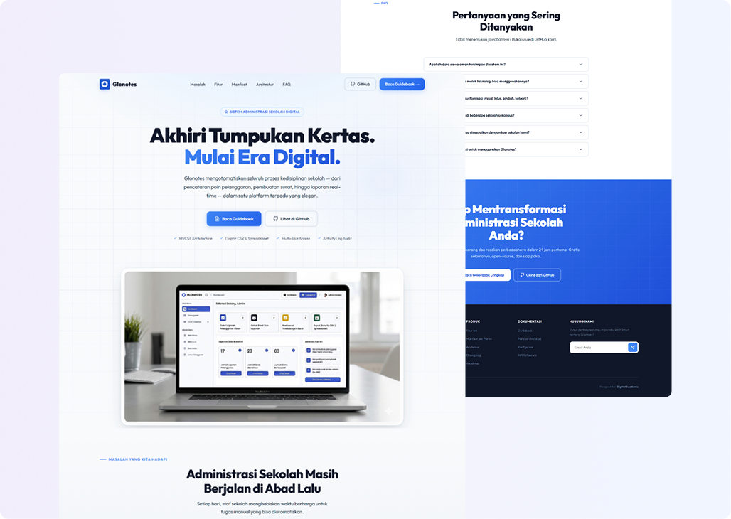 Glonotes - Sistem Poin & Cetak Surat